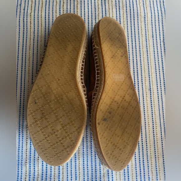 Gucci Suede Guccissima GG Espadrille Flats 37  Nut Brown Authentic - Picture 2 of 12